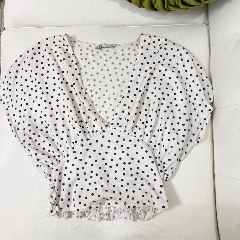 ZARA Polka dot top